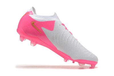 Nike Phantom Luna Elite NU FG Low-Tops Soccer Cleats - White/Pink/Gold