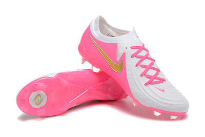 Nike Phantom Luna Elite NU FG Low-Tops Soccer Cleats - White/Pink/Gold