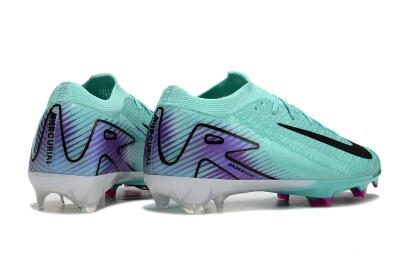 Nike Air Zoom Mercurial Vapor 16 Elite FG Low-Tops Soccer Cleats - Green/Purple/Black