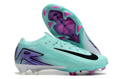 Nike Air Zoom Mercurial Vapor 16 Elite FG Low-Tops Soccer Cleats - Green/Purple/Black