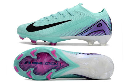 Nike Air Zoom Mercurial Vapor 16 Elite FG Low-Tops Soccer Cleats - Green/Purple/Black