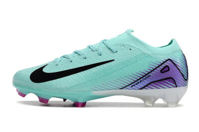 Nike Air Zoom Mercurial Vapor 16 Elite FG Low-Tops Soccer Cleats - Green/Purple/Black