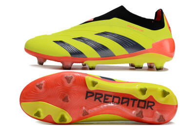 Adidas Predator Accuracy+ FG Low-Tops Soccer Cleats - Yellow/Black/Red