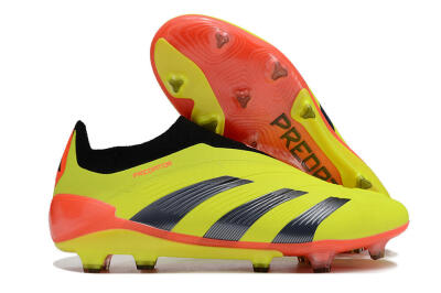 Adidas Predator Accuracy+ FG Low-Tops Soccer Cleats - Yellow/Black/Red