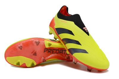 Adidas Predator Accuracy+ FG Low-Tops Soccer Cleats - Yellow/Black/Red
