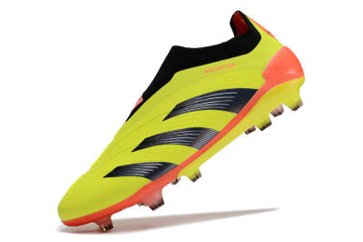 Adidas Predator Accuracy+ FG Low-Tops Soccer Cleats - Yellow/Black/Red