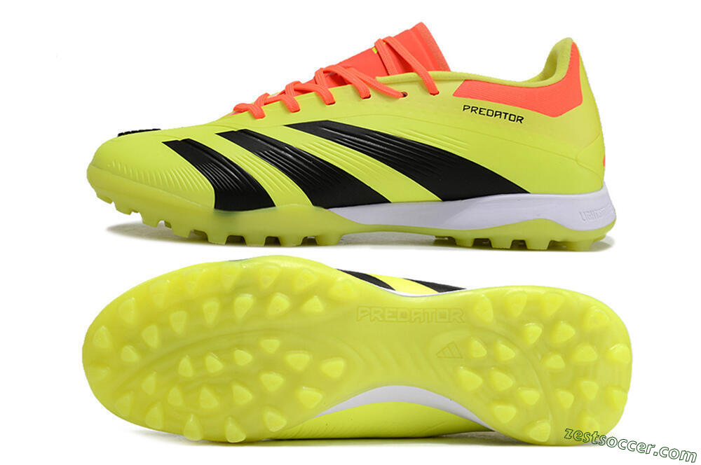 Adidas Predator 24 Elite TF Low-Tops Soccer Shoes - Yellow/Black/Red 1