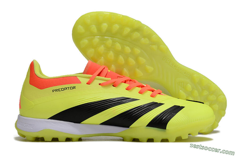 Adidas Predator 24 Elite TF Low-Tops Soccer Shoes - Yellow/Black/Red 0