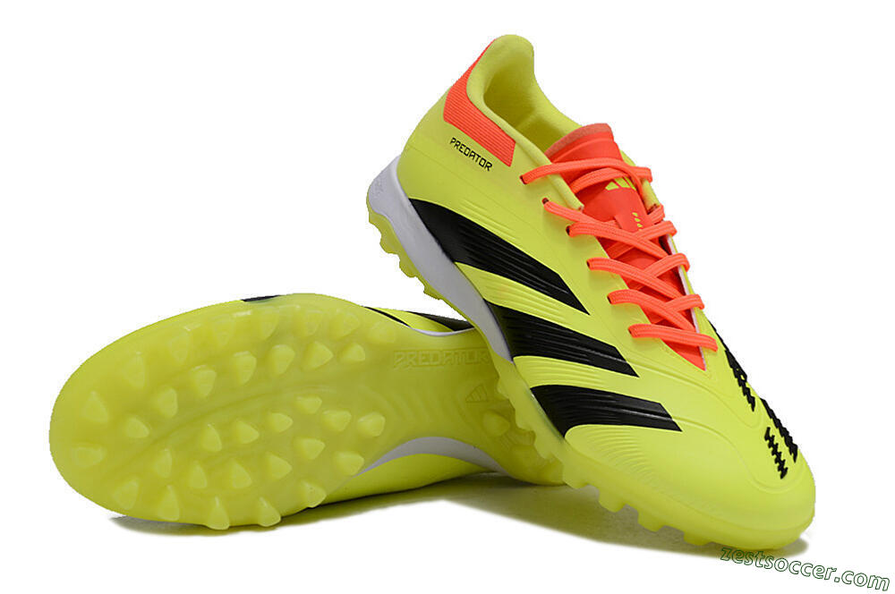 Adidas Predator 24 Elite TF Low-Tops Soccer Shoes - Yellow/Black/Red 3