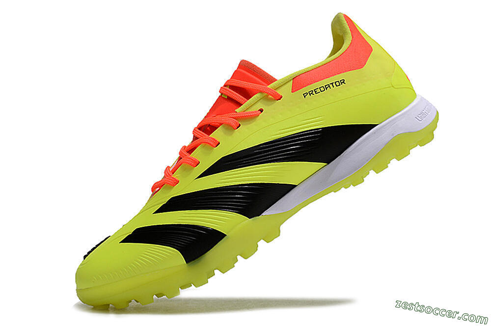 Adidas Predator 24 Elite TF Low-Tops Soccer Shoes - Yellow/Black/Red 5