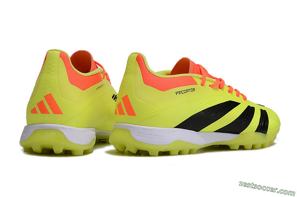 Adidas Predator 24 Elite TF Low-Tops Soccer Shoes - Yellow/Black/Red 6