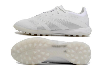 Adidas Predator 24 Elite TF Low-Tops Soccer Shoes - White/Silver/Beige