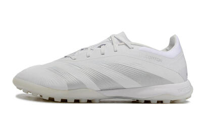 Adidas Predator 24 Elite TF Low-Tops Soccer Shoes - White/Silver/Beige