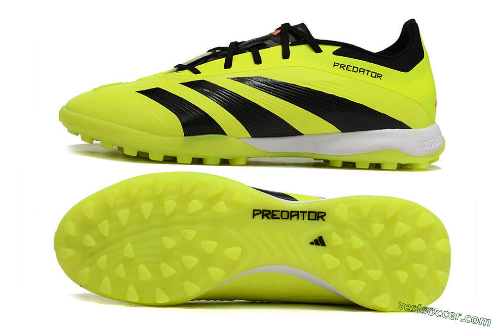 Adidas Predator 24 Elite TF Low-Tops Soccer Shoes - Yellow/Black/White 1