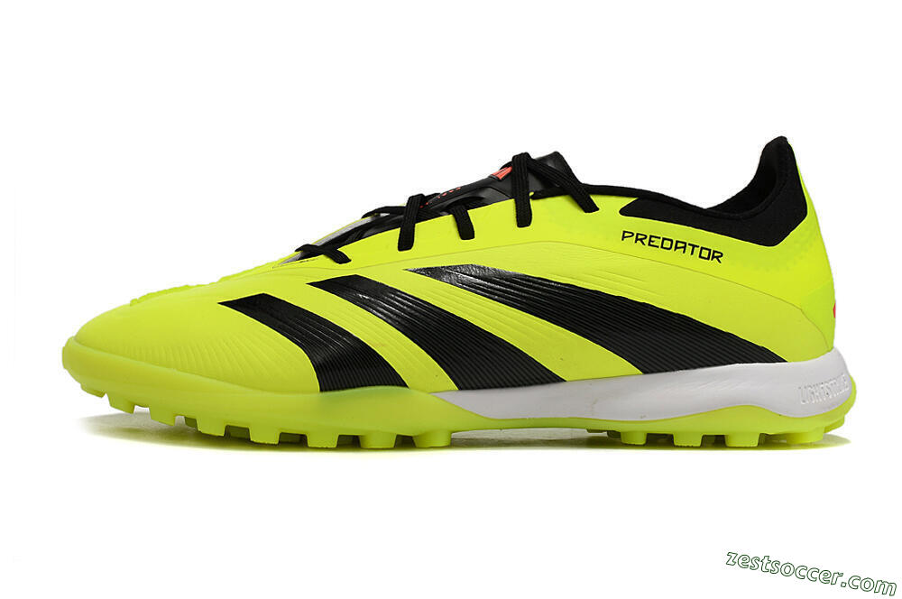 Adidas Predator 24 Elite TF Low-Tops Soccer Shoes - Yellow/Black/White 2