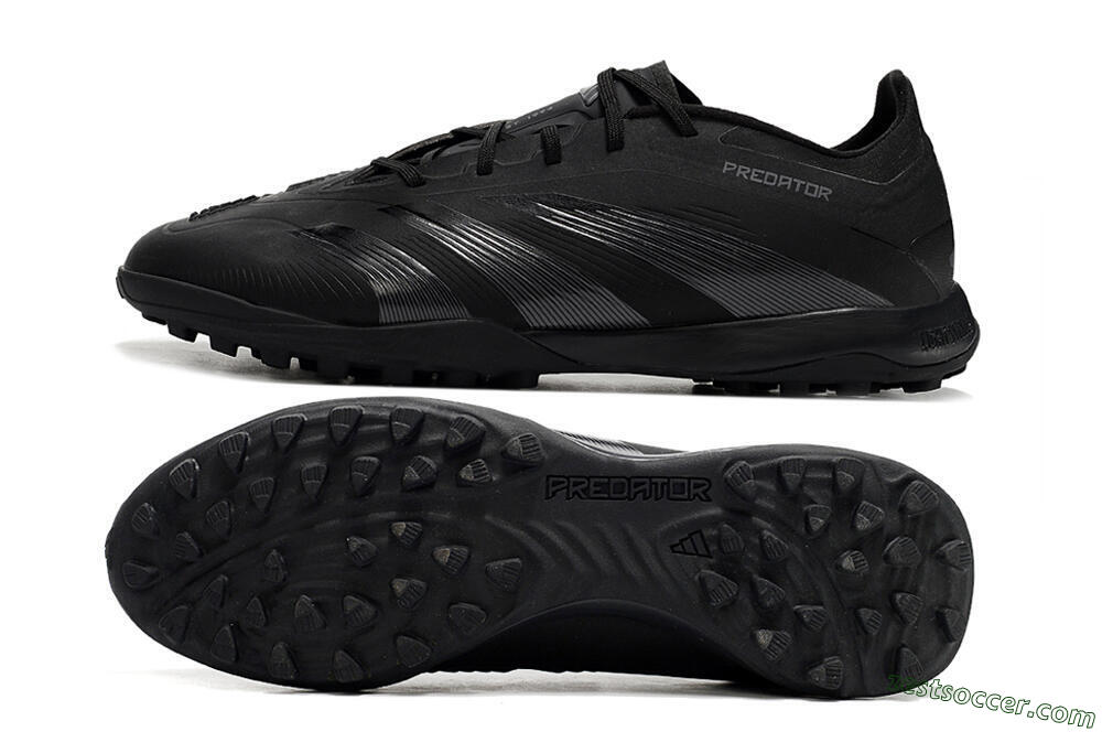 Adidas Predator 24 Elite TF Low-Tops Soccer Shoes - Black/Silver/Black 1