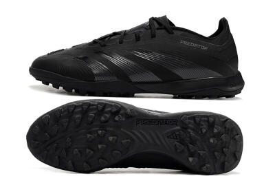 Adidas Predator 24 Elite TF Low-Tops Soccer Shoes - Black/Silver/Black
