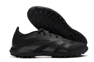 Adidas Predator 24 Elite TF Low-Tops Soccer Shoes - Black/Silver/Black