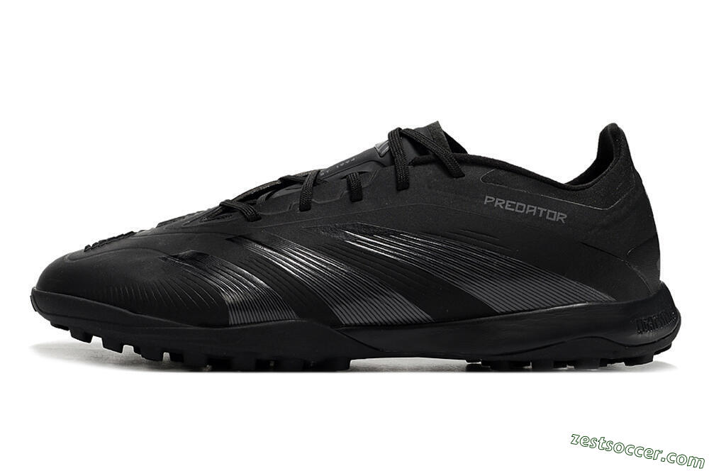 Adidas Predator 24 Elite TF Low-Tops Soccer Shoes - Black/Silver/Black 2