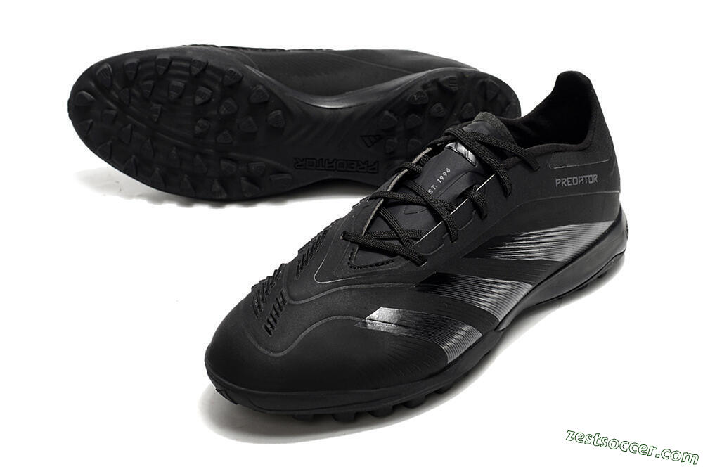 Adidas Predator 24 Elite TF Low-Tops Soccer Shoes - Black/Silver/Black 3