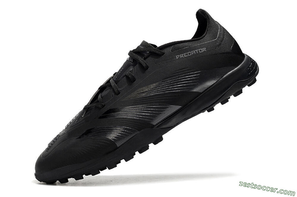 Adidas Predator 24 Elite TF Low-Tops Soccer Shoes - Black/Silver/Black 5