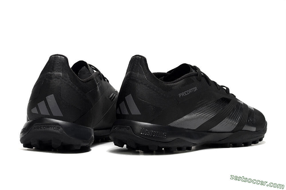 Adidas Predator 24 Elite TF Low-Tops Soccer Shoes - Black/Silver/Black 6