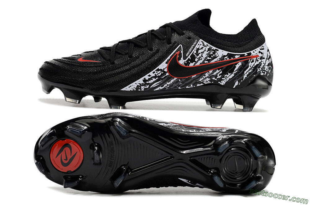 Nike Phantom Luna Elite NU FG Low-Tops Soccer Cleats - Black/Red/White 1