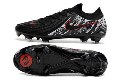 Nike Phantom Luna Elite NU FG Low-Tops Soccer Cleats - Black/Red/White