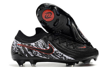Nike Phantom Luna Elite NU FG Low-Tops Soccer Cleats - Black/Red/White