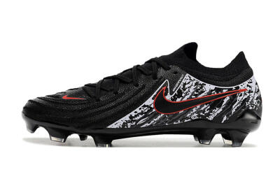 Nike Phantom Luna Elite NU FG Low-Tops Soccer Cleats - Black/Red/White