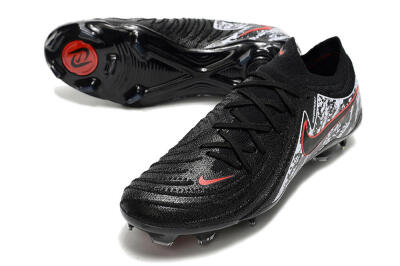 Nike Phantom Luna Elite NU FG Low-Tops Soccer Cleats - Black/Red/White