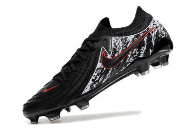 Nike Phantom Luna Elite NU FG Low-Tops Soccer Cleats - Black/Red/White