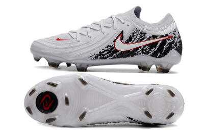 Nike Phantom Luna Elite NU FG Low-Tops Soccer Cleats - White/Red/Black