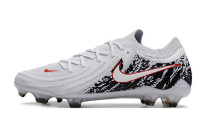 Nike Phantom Luna Elite NU FG Low-Tops Soccer Cleats - White/Red/Black
