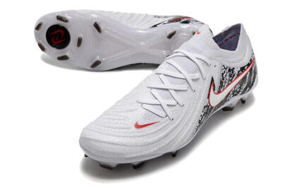 Nike Phantom Luna Elite NU FG Low-Tops Soccer Cleats - White/Red/Black