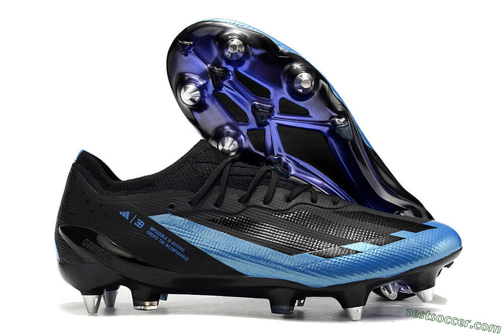Adidas X Crazyfast.1 SG Low-Tops Soccer Cleats - Silver/Blue/Black/Gold 0