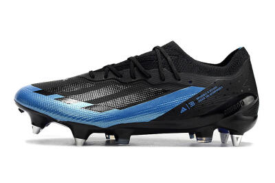 Adidas X Crazyfast.1 SG Low-Tops Soccer Cleats - Silver/Blue/Black/Gold