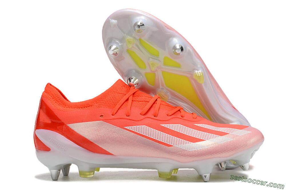 Adidas X Crazyfast.1 SG Low-Tops Soccer Cleats - Red/White/Yellow 0