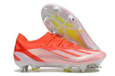 Adidas X Crazyfast.1 SG Low-Tops Soccer Cleats - Red/White/Yellow