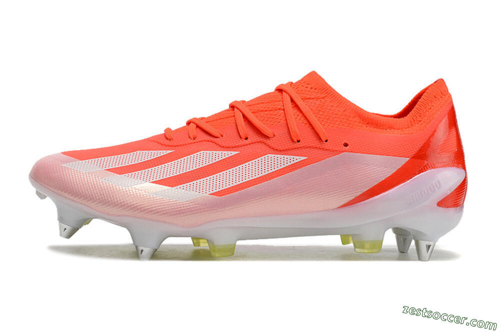 Adidas X Crazyfast.1 SG Low-Tops Soccer Cleats - Red/White/Yellow 2