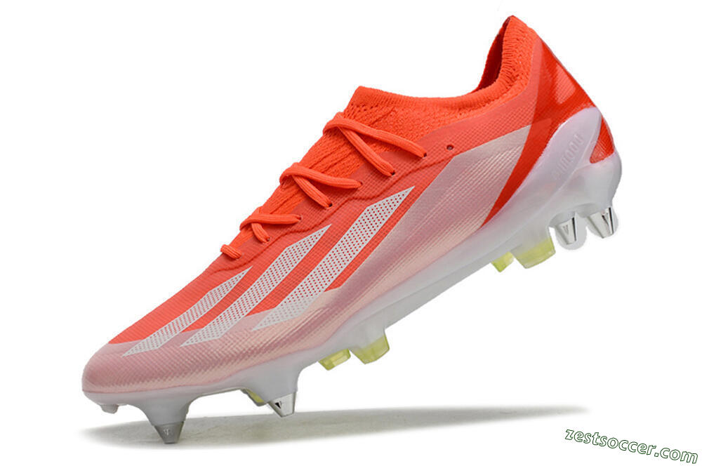 Adidas X Crazyfast.1 SG Low-Tops Soccer Cleats - Red/White/Yellow 5