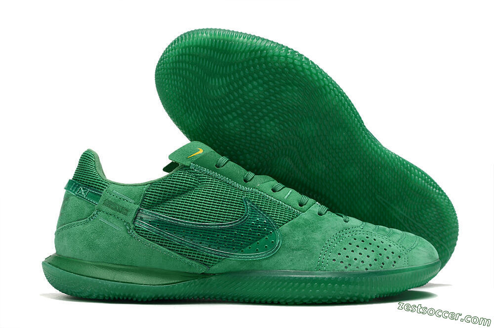 Nike Street Gato IC Low-Tops Soccer Shoes - Green/Green/Green 0