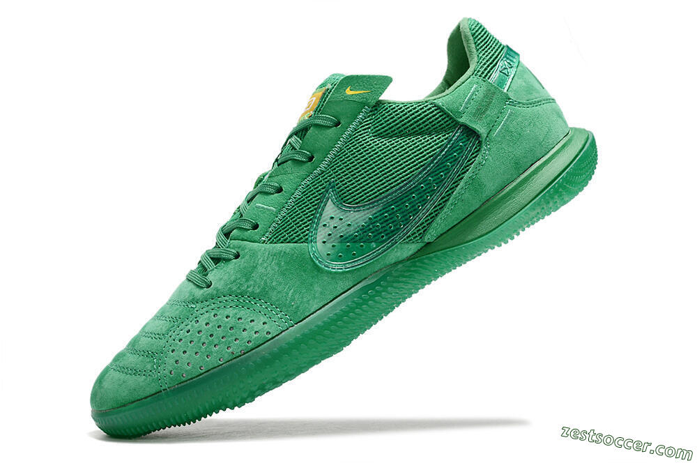 Nike Street Gato IC Low-Tops Soccer Shoes - Green/Green/Green 4