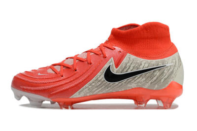 Nike Phantom Luna Elite FG High-Tops Soccer Cleats - Red/Brown/Black