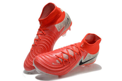 Nike Phantom Luna Elite FG High-Tops Soccer Cleats - Red/Brown/Black