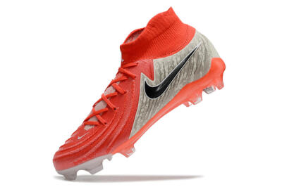 Nike Phantom Luna Elite FG High-Tops Soccer Cleats - Red/Brown/Black