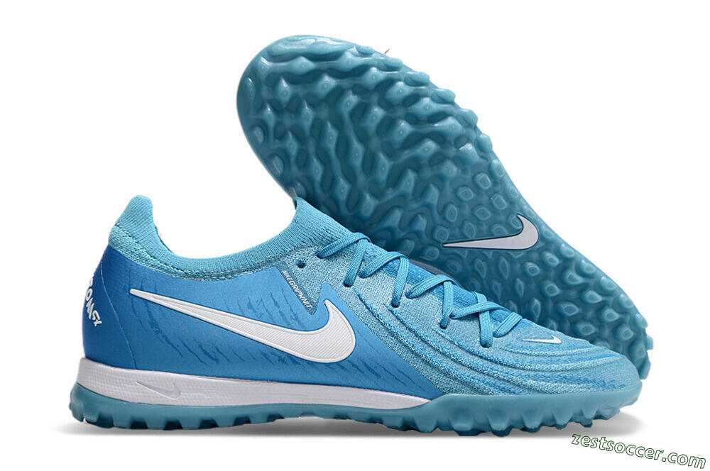 Nike Phantom Luna Elite TF Low-Tops Soccer Shoes - Jade/White/Blue 0