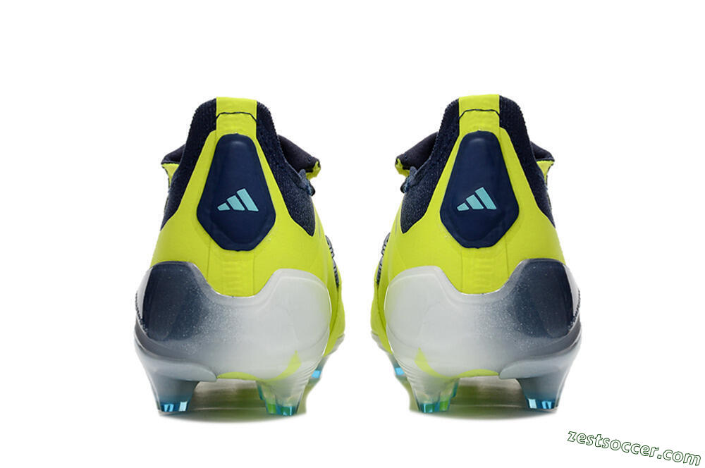 Adidas Predator Elite Foldover Tongue FG Low-Tops Soccer Cleats - Yellow/Blue/Jade 5