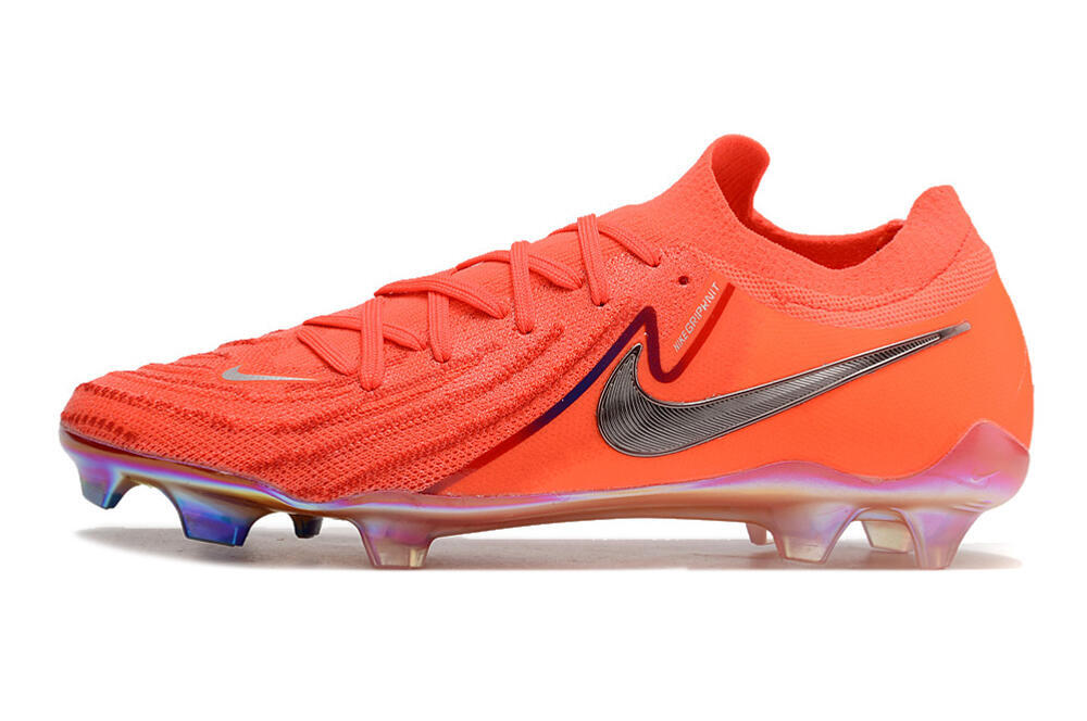 Nike Phantom Luna Elite FG Low-Tops Soccer Cleats - Red/Blue/Gold 2