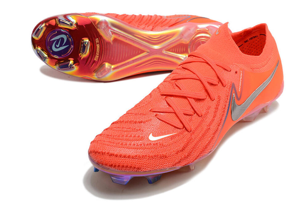 Nike Phantom Luna Elite FG Low-Tops Soccer Cleats - Red/Blue/Gold 3
